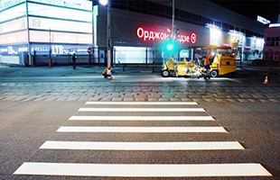 Разметка пешеходных переходов